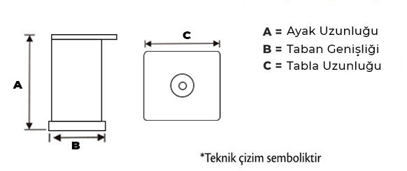 Metal Ayak Teknik Resim